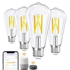 Smart Edison Light Bulbs (4-Pack) — Smart Light Bulb, OREiN