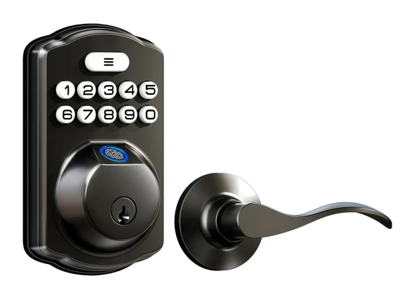 Smart Fingerprint Lock with Handle Set — Smart Lock, Veise