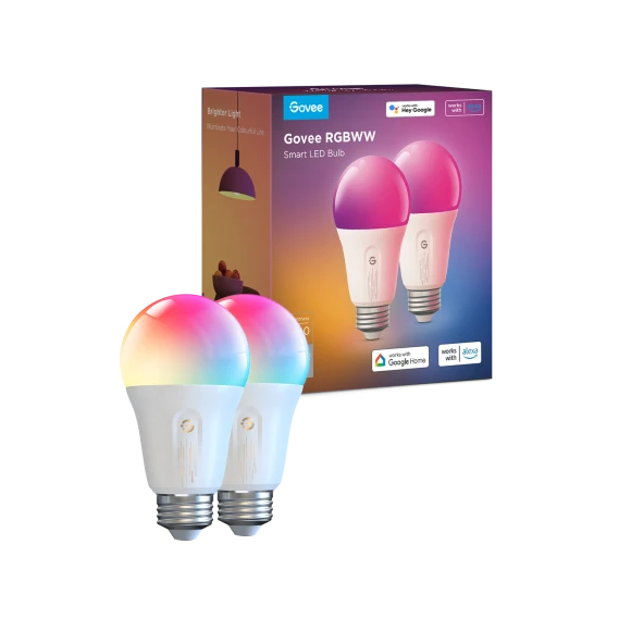 Smart Light Bulbs 1200 Lumens, Color Changing RGBWW Dimmable — Smart Light Bulb, Govee