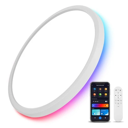Smart RGB LED Ceiling Light with Remote — Smart Light Bulb, TITISLUMP