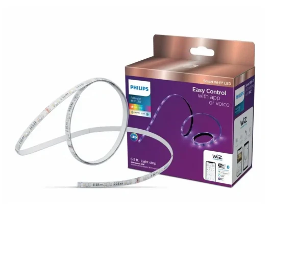 Smart Wi-Fi Connected Color and White Dimmable Tunable Light Strip Starter Kit — LED Strip Lights, Philips
