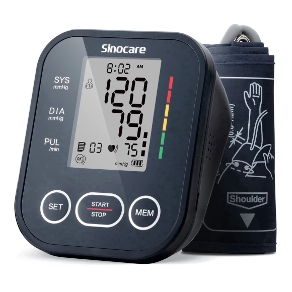 Upper Arm Blood Pressure Monitor — Blood Pressure Monitor, SINOCARE