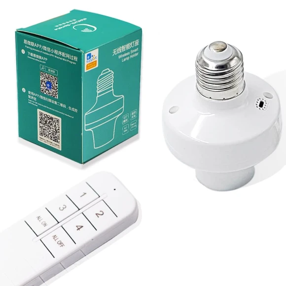 Wi-Fi Smart Light Socket Adapter — Smart Light Bulb, QIACHIP