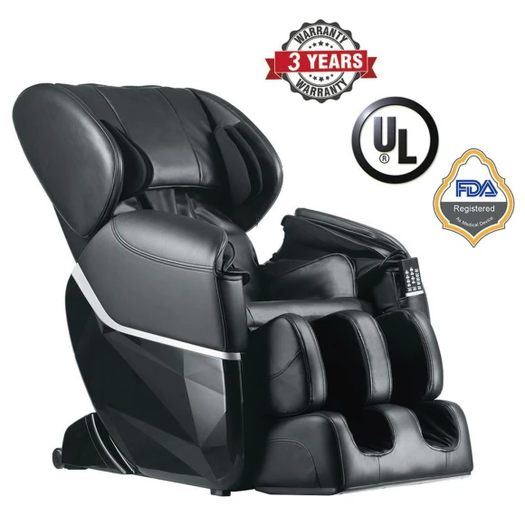 Zero Gravity Full Body Electric Shiatsu Massage Chair Recliner with Foot Rollers, Heat Therapy, and Air Massage System — Massage Chairs, BestMassage