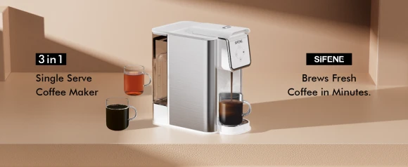 3-in-1 Single Serve Drip Coffee Machine — Coffee Maker, SIFENE