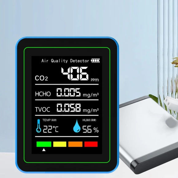 5-in-1 WiFi Air Quality Detector — Air Quality Monitor, Zunate