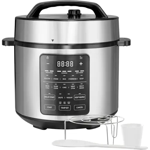 6QT Electric Pressure Cooker, 16-in-1 & Non-Stick Stainless Steel Multi Cooker — Multicooker, Simple Deluxe
