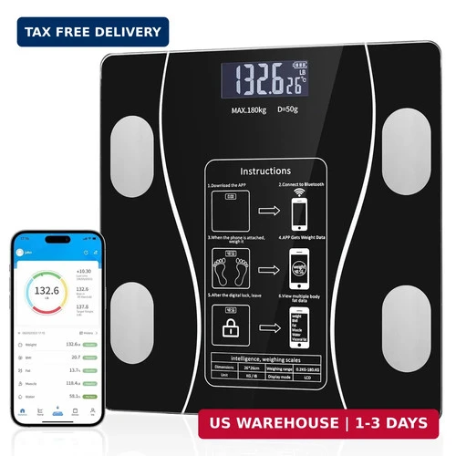 AI Scale for Body Weight and Fat Percentage — Smart Scale, HDView