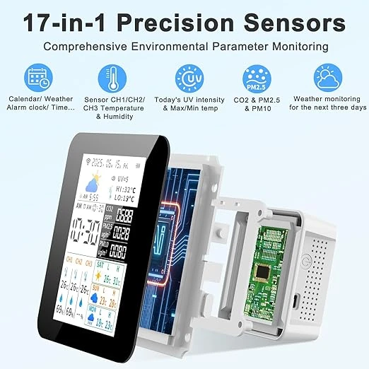 Air Quality Monitor with 17 Parameters and APP Control — Air Quality Monitor, JIYINGDUO