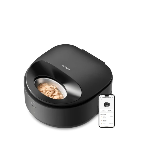 Automatic Cat Feeder for Wet Food, Refrigerated Cat Feeder with Stainless Steel Bowl and Semiconductor Cooling — Automatic Pet Feeder, PETLIBRO