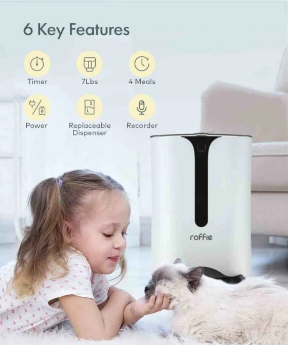 Automatic Cat Feeder — Automatic Pet Feeder, MAXKU
