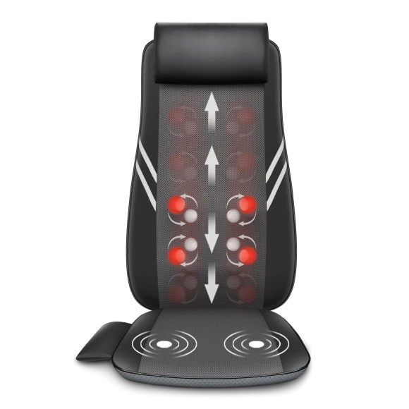 Back Massager for Back Pain Deep Tissue, Shiatsu Neck Back Massager with Heat, 3D Kneading Chair Massage Pillow, Neck... — Massage Chairs, Snailax