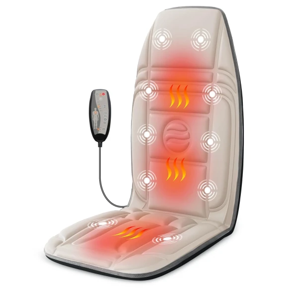 Back Massager with Heat, Targeted Vibration Massage Pad — Massage Chairs, Heycool