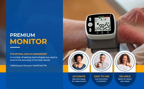 Blood Pressure Monitor Digital Wrist BP Machine — Blood Pressure Monitor, MBUPAI