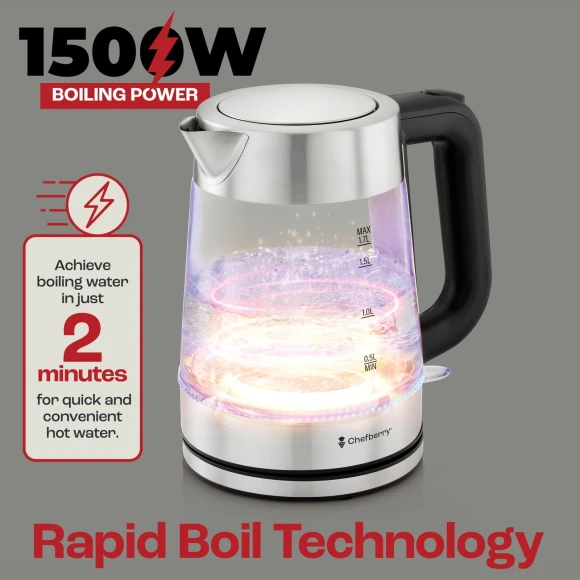 Electric Kettle for Boiling Hot Tea & Water — Electric Kettle, Chefberry