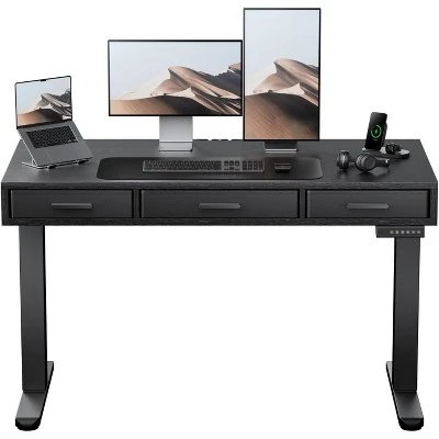 Electric Standing Desk with Drawers — Standing Desk, HUANUO