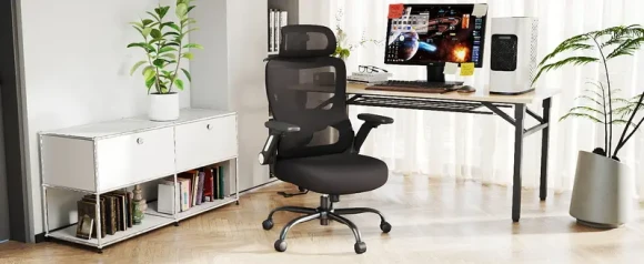 Ergonomic Office Chair with Adjustable Lumbar Support, 3D Arms and Headrest — Smart Chairs, Keratee