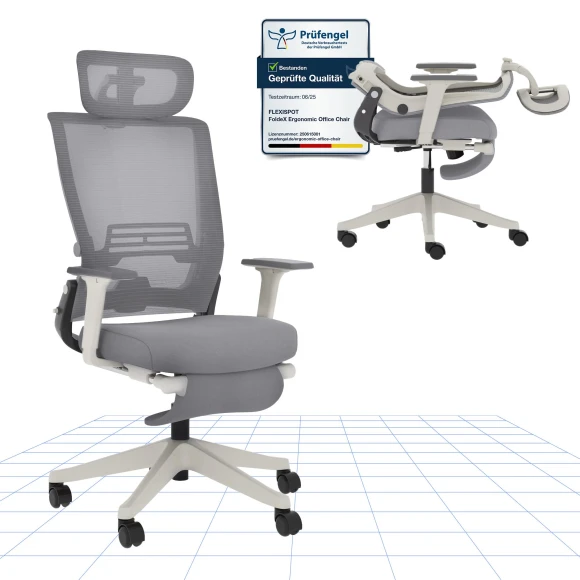 Foldex Ergonomic Office Chair — Smart Chairs, FLEXISPOT