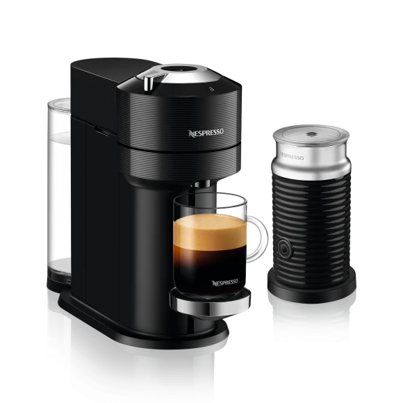 Nespresso Vertuo Next Coffee and Espresso Maker with Aeroccino Milk Frother & Descaling Kit — Coffee Maker, Nespresso