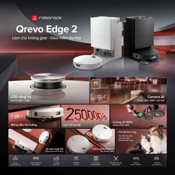 Qrevo Edge 2 Robot Vacuum and Mop — Robot Vacuum, Roborock