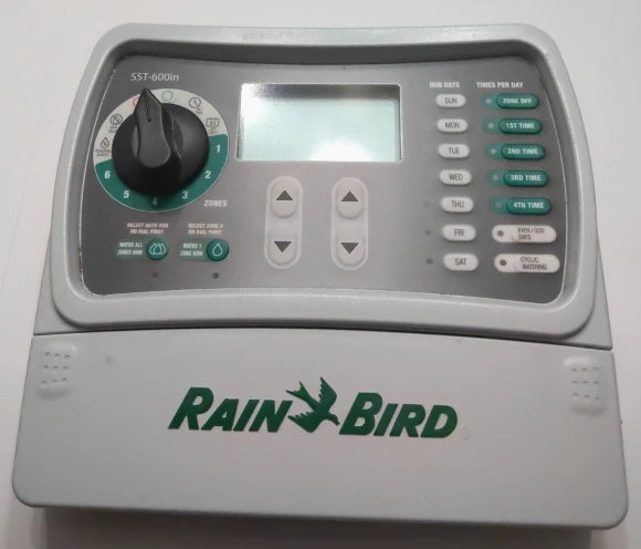 Simple-to-Set Indoor Sprinkler/Irrigation System Timer/Controller, 6-Zone/Station — Irrigation System, Rain Bird