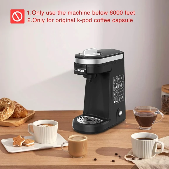 Slim Single Serve Coffee Maker for K Cup Pod — Coffee Maker, CHULUX
