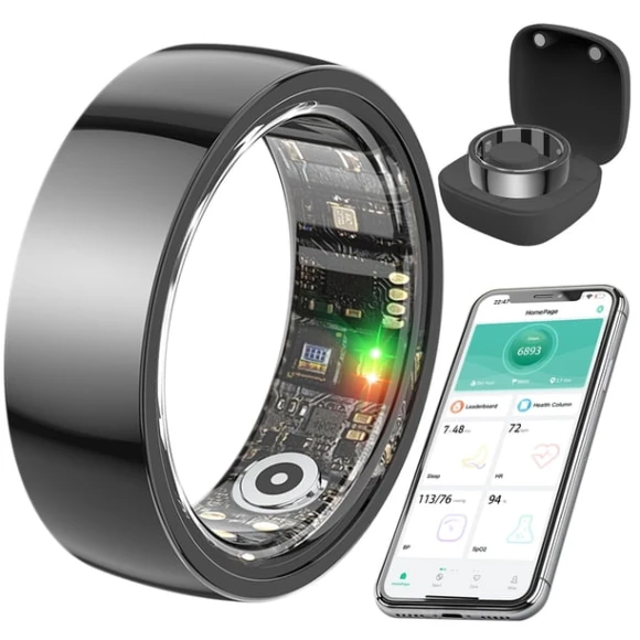 Smart Health Ring with Blood Pressure Monitor — Smart Ring, KYUHJU