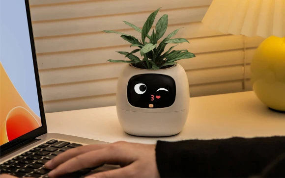 Smart Plant Pot with Visual Display — Indoor Garden, PLANTSIO