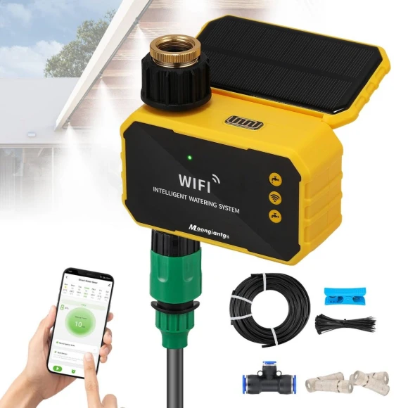 Smart Solar WiFi Timer Kit — Irrigation System, Moongiantgo
