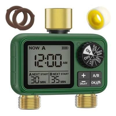 Solar WiFi Sprinkler Timer with Flow Monitor — Irrigation System, XinFuture