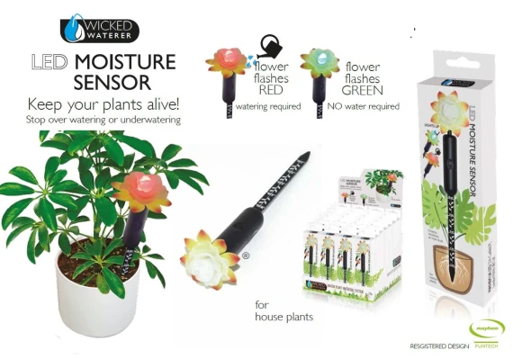 Tall Plant Alarm — Soil Moisture Sensor, Wicked Waterer