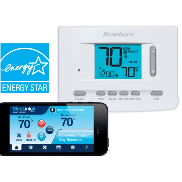 Digital Programmable Wi-Fi Thermostat — Smart Thermostat, Braeburn