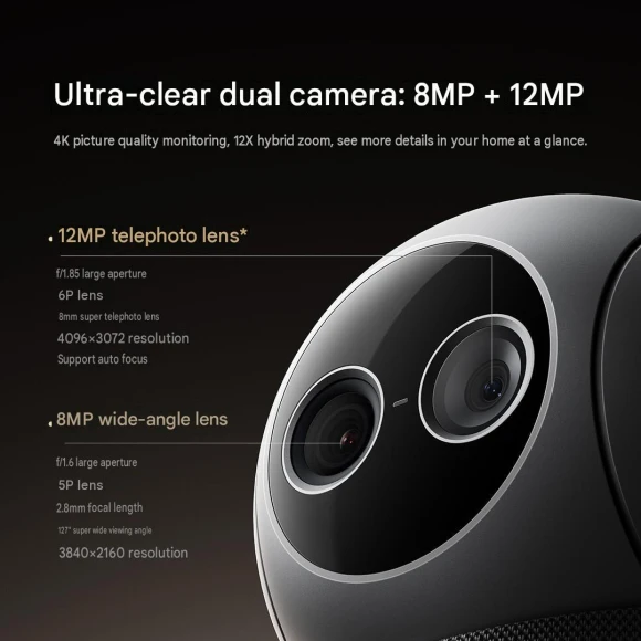 Smart Camera 4 Max AI Zoom Edition — Security Camera, Xiaomi