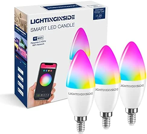 Smart E12 Candle Bulbs with RGBCW — Smart Light Bulb, Lightinginside