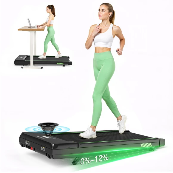 Under-Desk Walking Pad Treadmill — Connected Equipment, Akluer