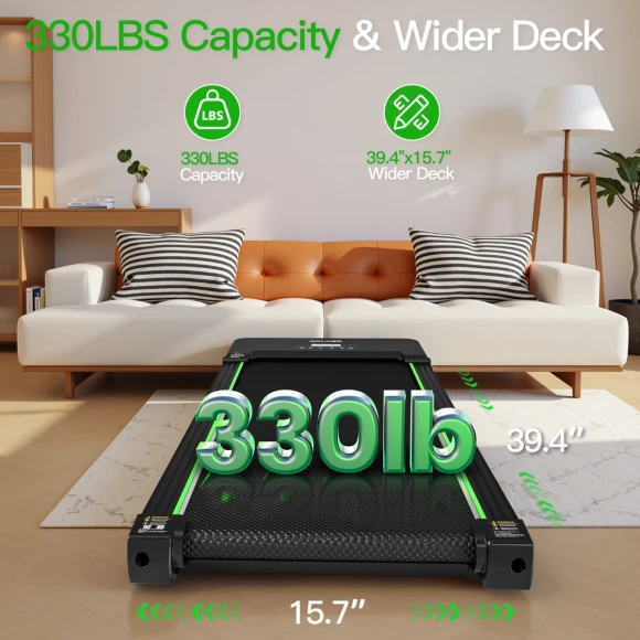 Under-Desk Walking Pad Treadmill — Connected Equipment, Akluer