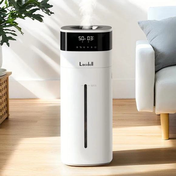 Whole House Humidifier with Extension Tube & Aroma Box & Night Light — Humidifier, Lacidoll