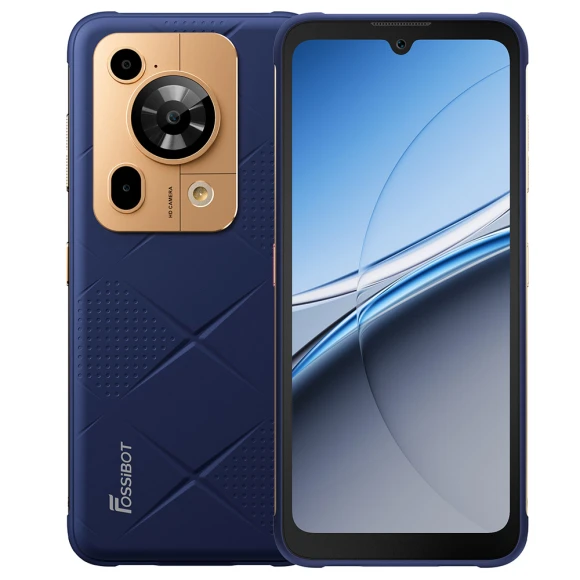 Blue Rugged Phone — Smartphones, FOSSiBOT