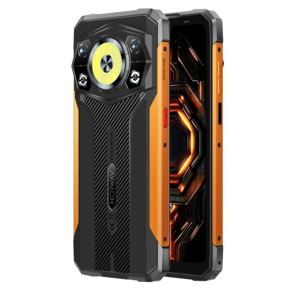 Orange Rugged Phone — Smartphones, HOTWAV