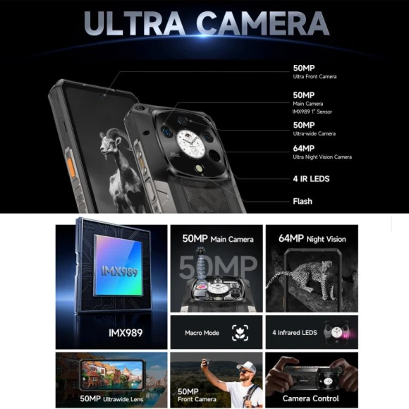 Rugged phone, Black — Smartphones, Ulefone