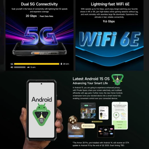 Rugged phone, Black — Smartphones, Ulefone