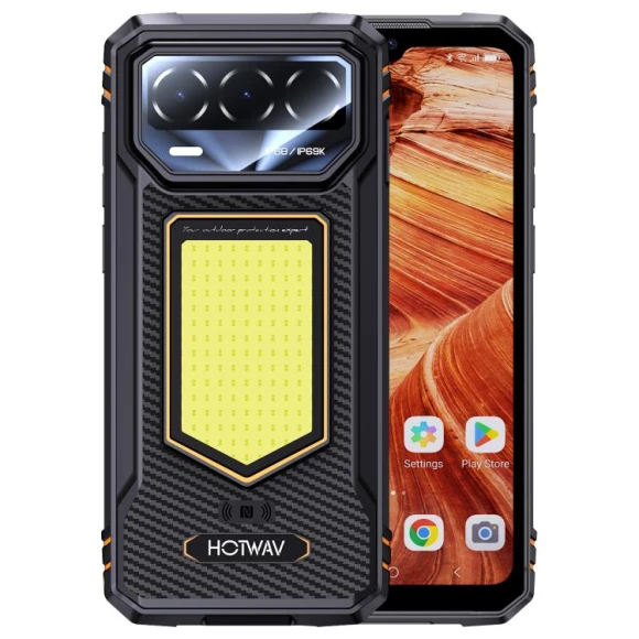 Rugged phone, Yellow — Smartphones, HOTWAV