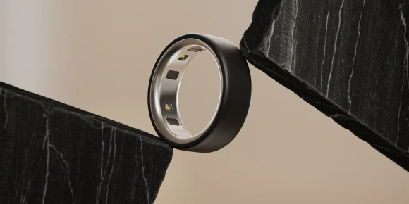 Smart Ring, Matte Black, Size 08 (18.2) — Smart Ring, Oura