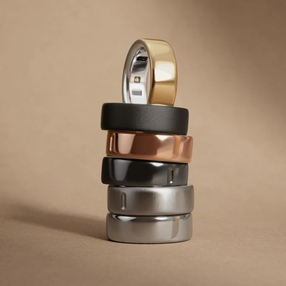 Smart Ring, Size 05 (15.7), Matte Silver — Smart Ring, Oura