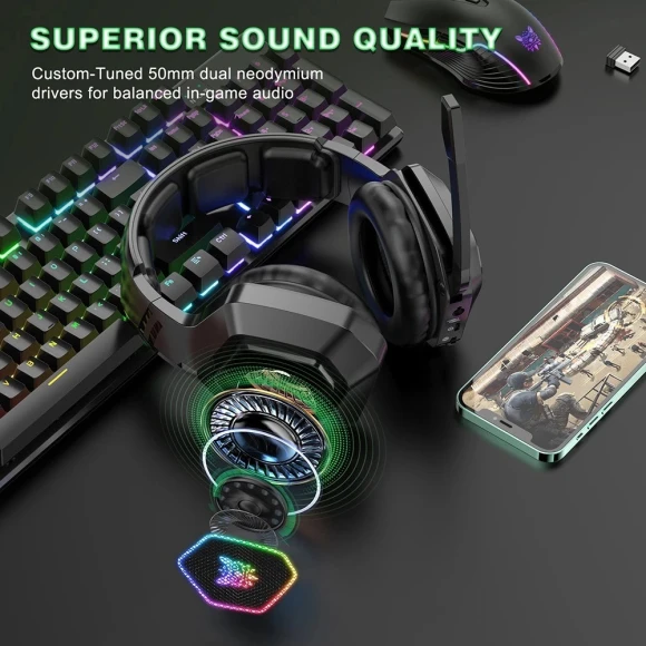 Wireless Gaming Headset — Wireless Earbuds, ONIKUMA