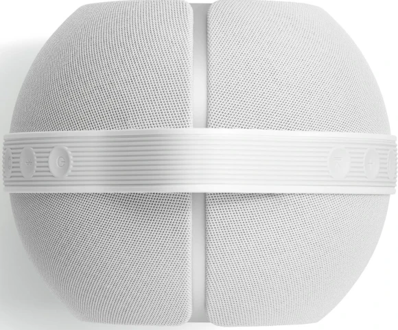 Portable speaker with Cocoon case, White Mist — Smart Speaker, Devialet