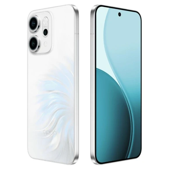 Reno14 smartphone, White, 12GB RAM + 256GB storage — Smartphones, OPPO