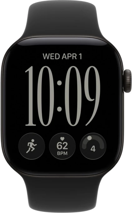 Smartwatch, 42 mm, Black, Black Sport Band, S/M — Smart Watch, Apple