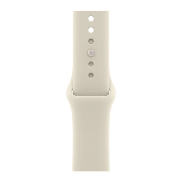 42 mm Smartwatch, Pearl White Ceramic case with Sand Sport Band — Smart Watch, Apple