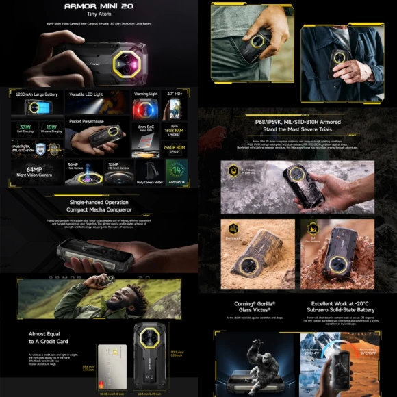 Armor Mini 20 Rugged Phone — Smartphones, Ulefone